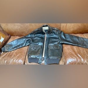 Vintage Avirex A-2 Pin-Up Leather Bomber Jacket Men's Medium